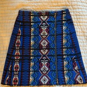 J.Crew jacquard metallic a-line mini skirt